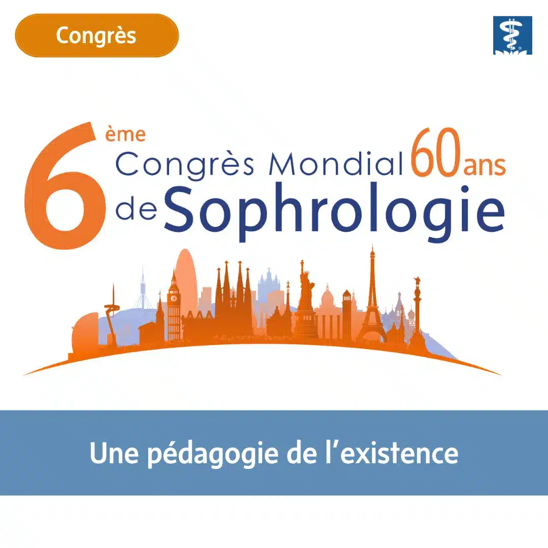 Logo du 6e Congrès Mondial 60 ans de Sophrologie, célébrant six décennies de la méthode sophrologique