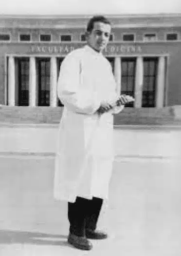 Alfonso Caycedo en tant qu’étudiant