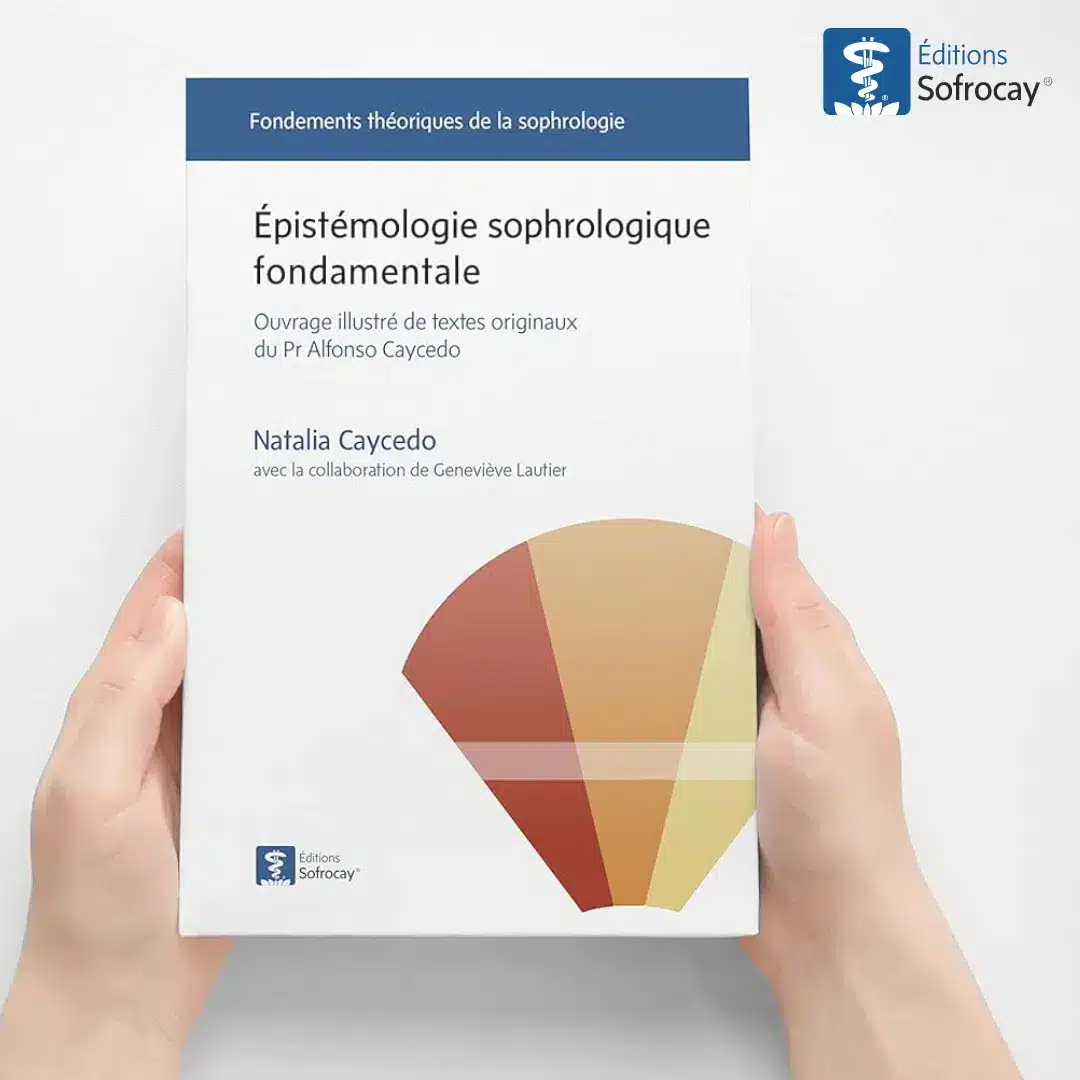 Portada du livre Epistémologie sophrologique fondamentale écrit par Natalia Caycedo, explorant les bases épistémologiques de la sophrologie