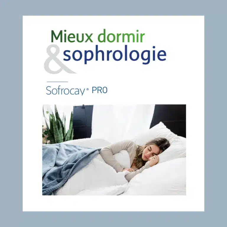 Formation en ligne Mieux dormir et sophrologie, avec une femme dormant paisiblement, illustrant les bienfaits de la sophrologie pour le sommeil